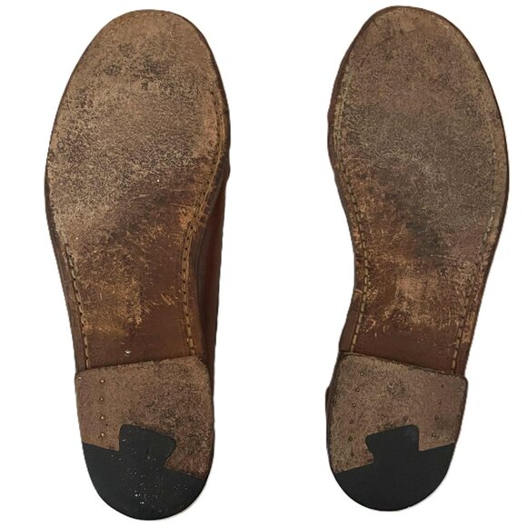 Ralph Lauren Men's Brown Leather Loafers Size 9.5D Dress Shoes Leather Sole - Picture 6 of 6